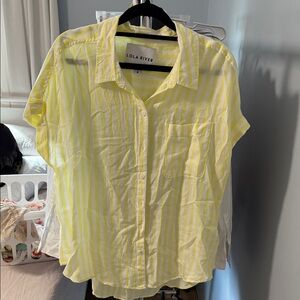 Lola River Yellow Striped Button-Up Shirt